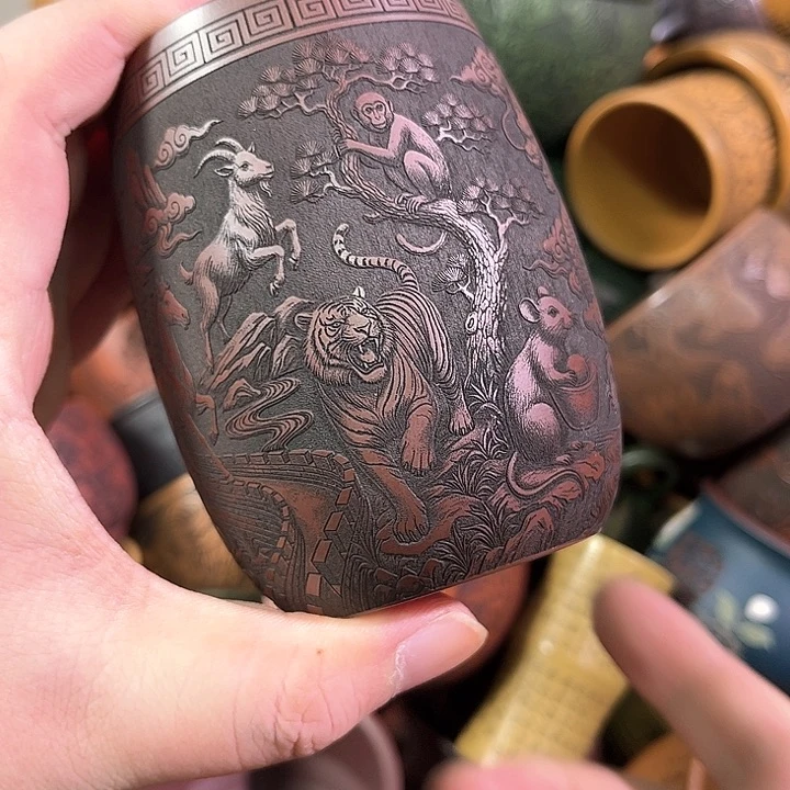 茶杯紫砂全手工紫砂主人杯