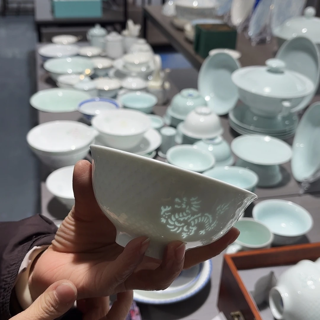 碗景德镇陶瓷生肖米饭碗四个