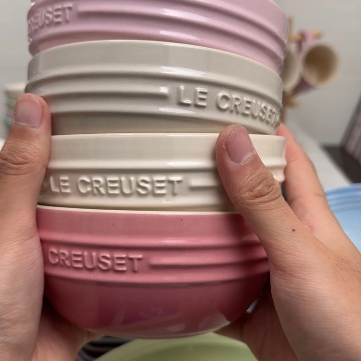 瓷片微瑕4个韩式面碗40毫升送一个接骨碟