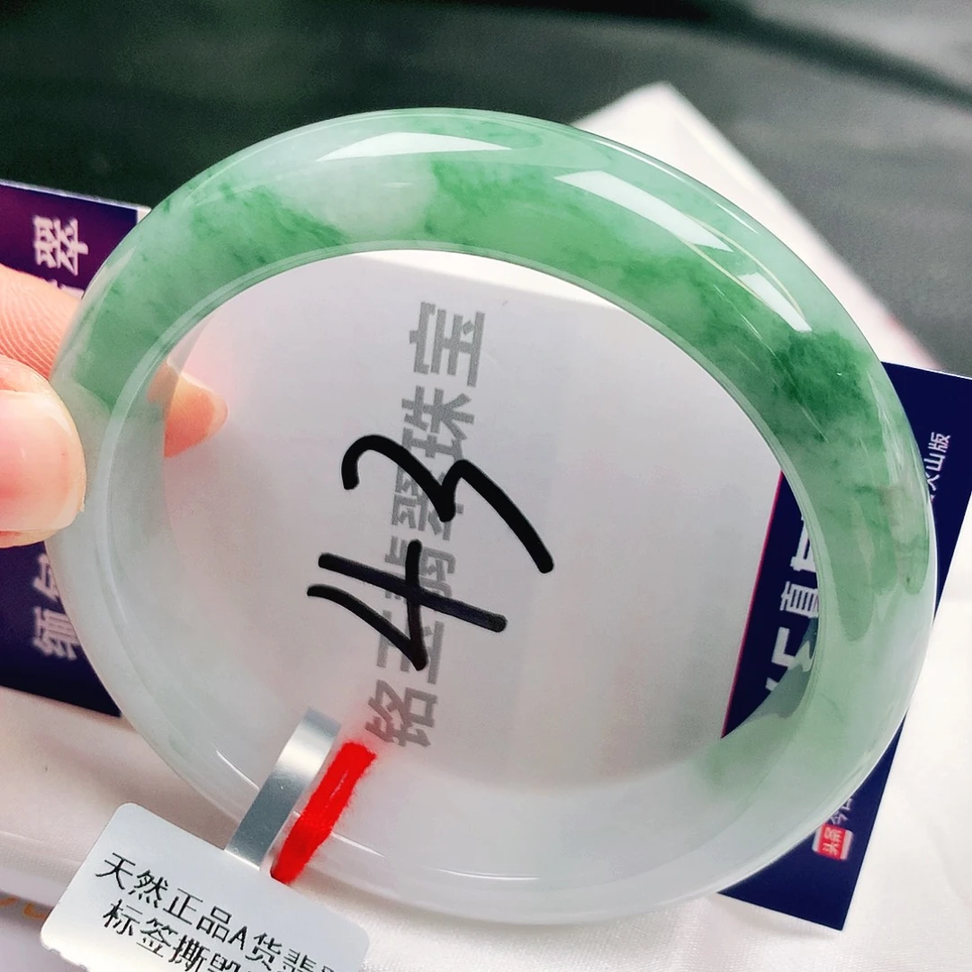 翡翠未镶嵌手镯缅甸天然a货翡翠手镯