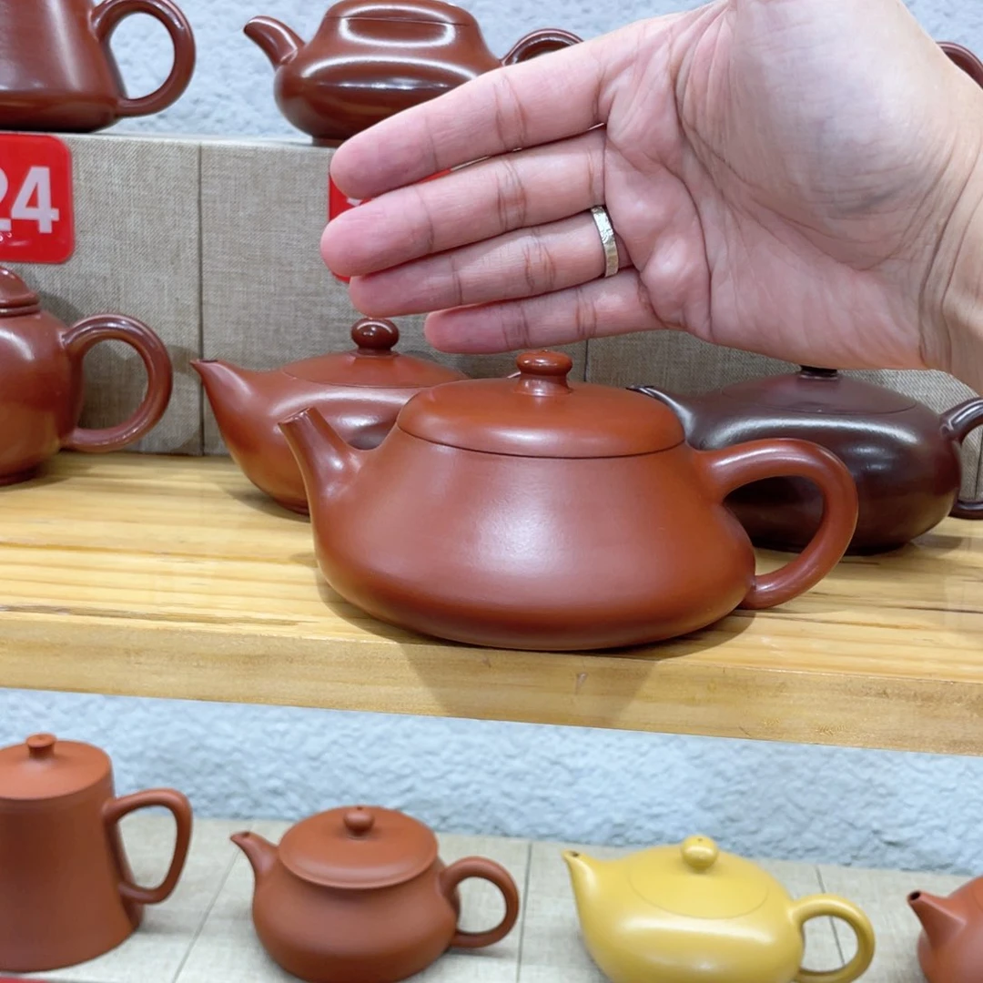 茶壶紫砂玖云瓢220毫升全品一套，亮