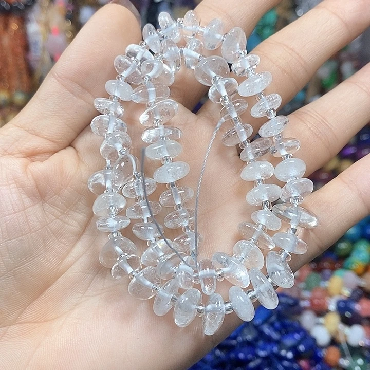 未镶嵌玛瑙/玉髓珠宝半成品天然白水晶