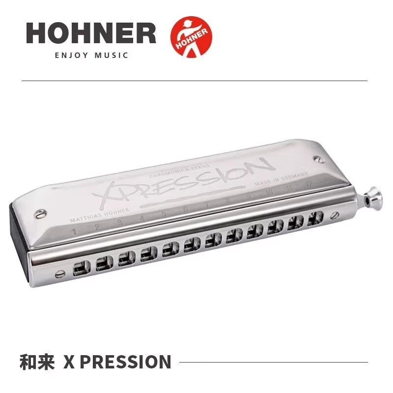 和来HOHNER德国进口12孔半音阶口琴成人专业高级演奏XPRESSION