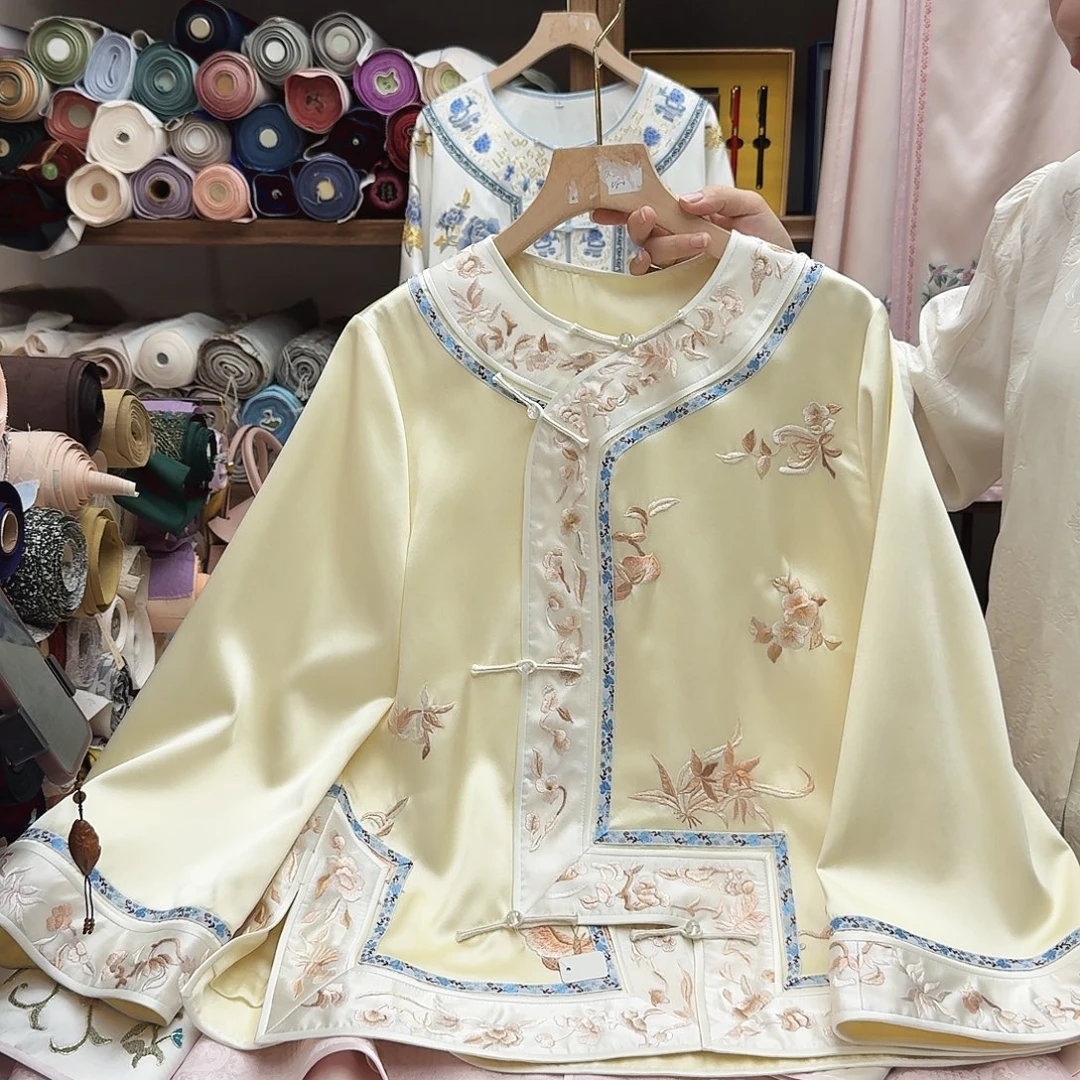 苏绣太太服28胸围104衣长62