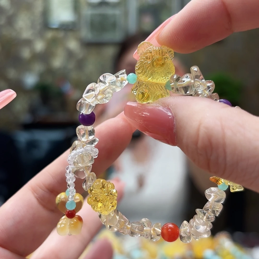 手链琥珀未镶嵌琥珀