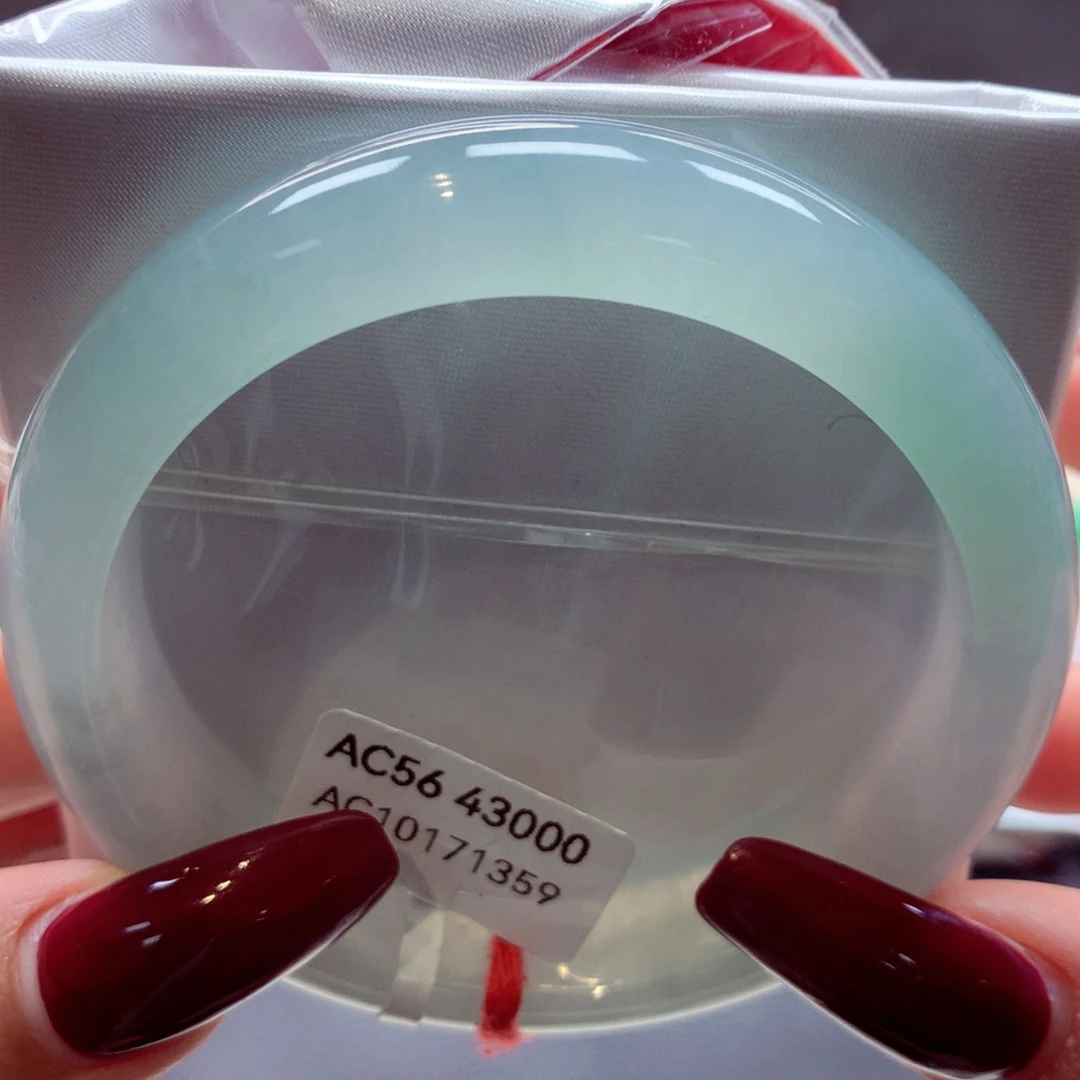 翡翠手镯未镶嵌正圈5号66