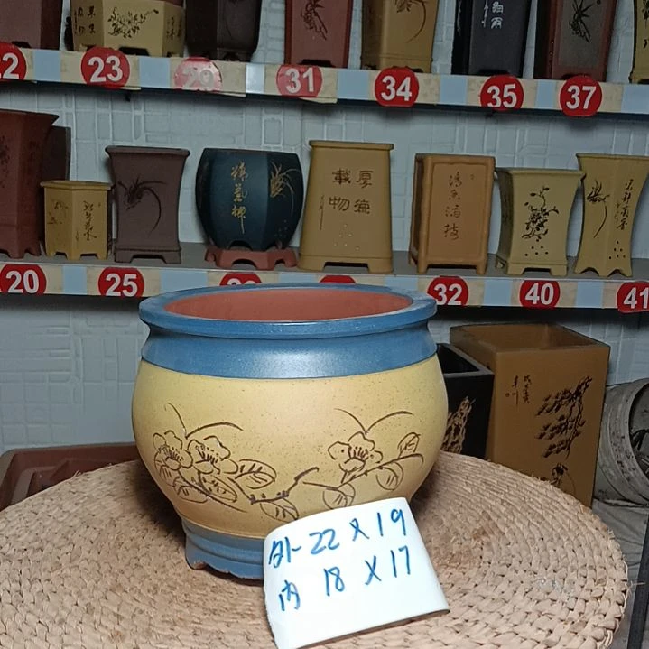 多肉花盆＃紫砂花盆＃宜兴阳台花盆＃
