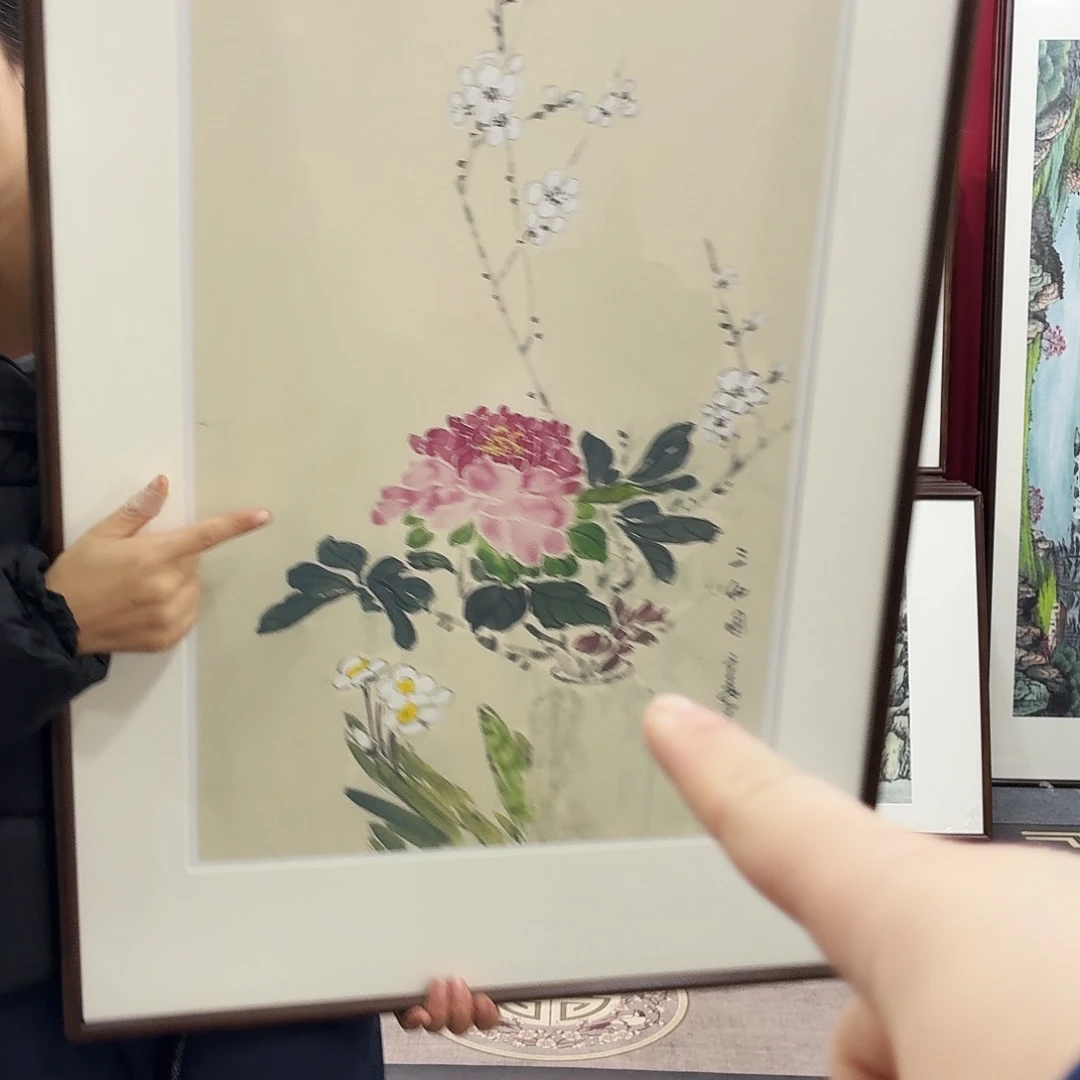 国画手绘作品90-60尺寸