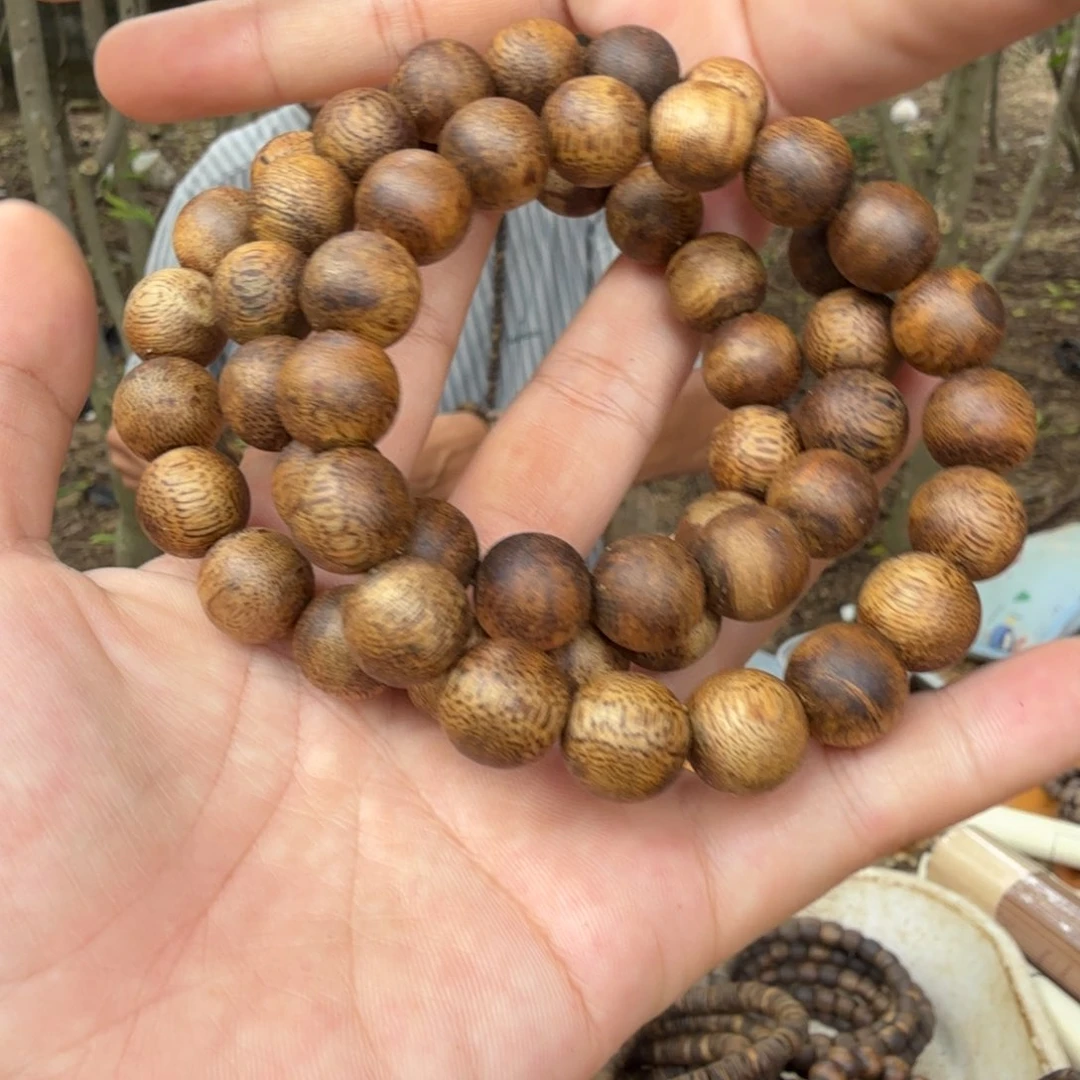 沉香碎屑沉香单圈1.2圆珠10克多样性发一条