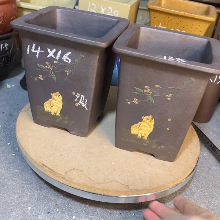 紫砂花盆紫砂花盆