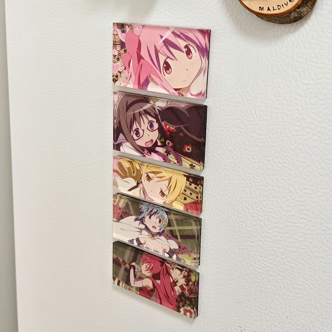 魔法少女小圆冰箱贴材料包沪上阿姨联名袋子改造自带背胶亚克力