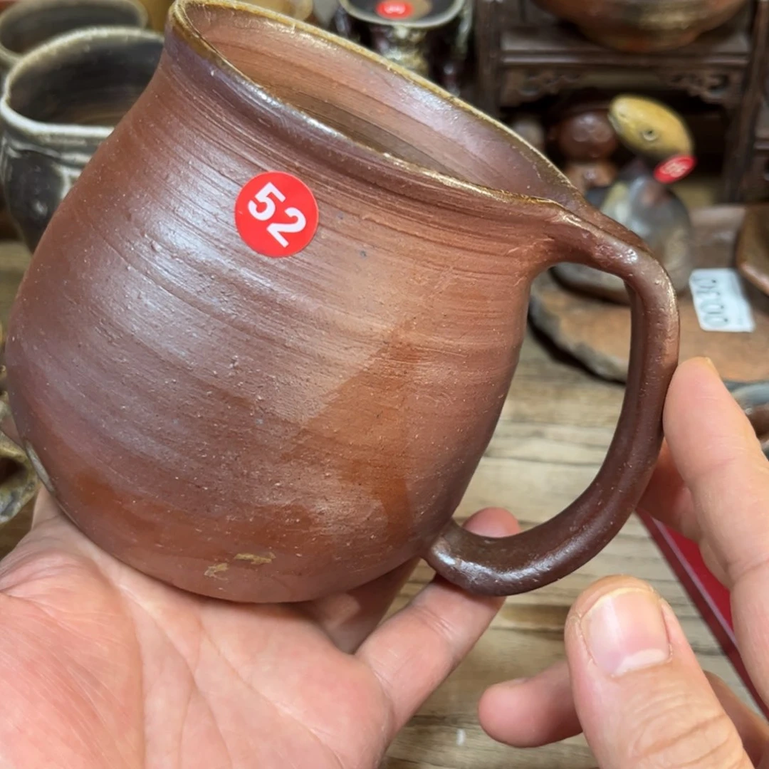 上田玄明600毫升备前茶杯茶宠茶勺