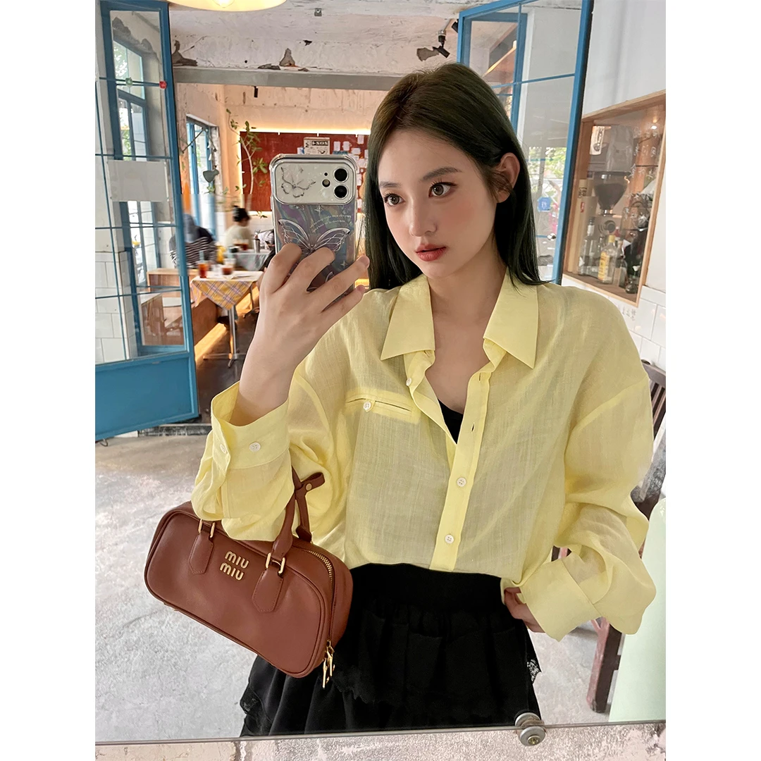 晶咕白标~苎麻莱赛尔轻薄防晒外套女夏季轻薄棉麻防晒纯色小外套