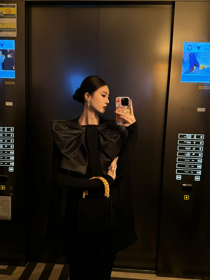 HEYI【凛冬之夜】设计款羊绒斗篷双面呢优雅气质秋冬简约小众外套