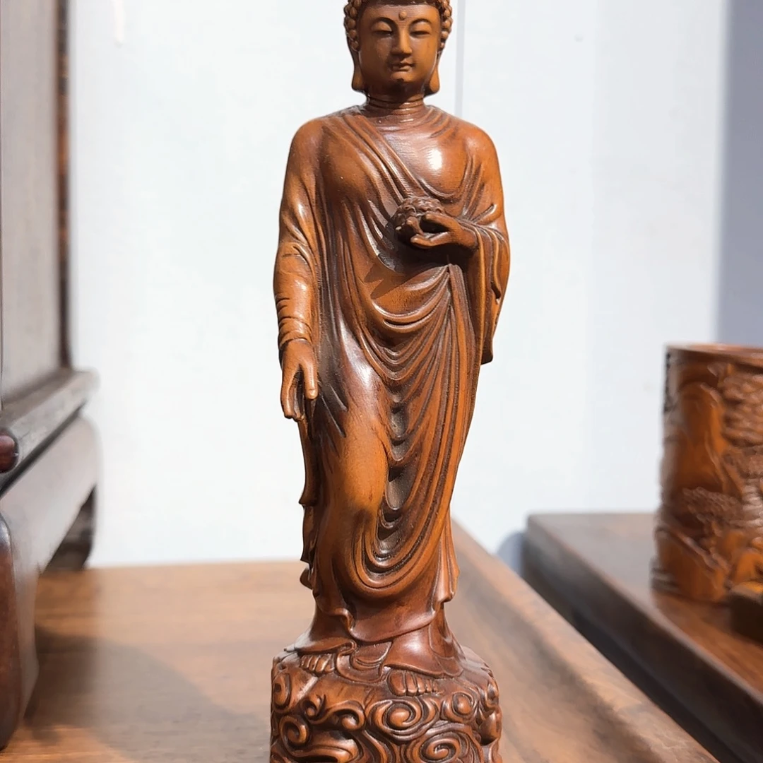 花梨木类黄杨木摆件