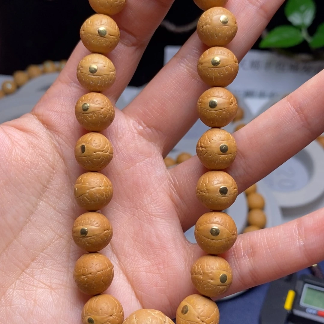 凤眼菩提吊坠11.5手串铜