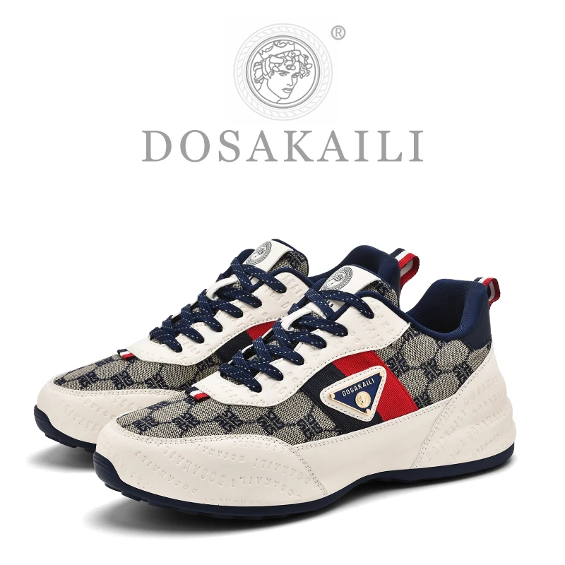 DOSAKAILI【情侣款】秋季金字塔阿帕奇网拼接手工鞋休闲跑步鞋DS006