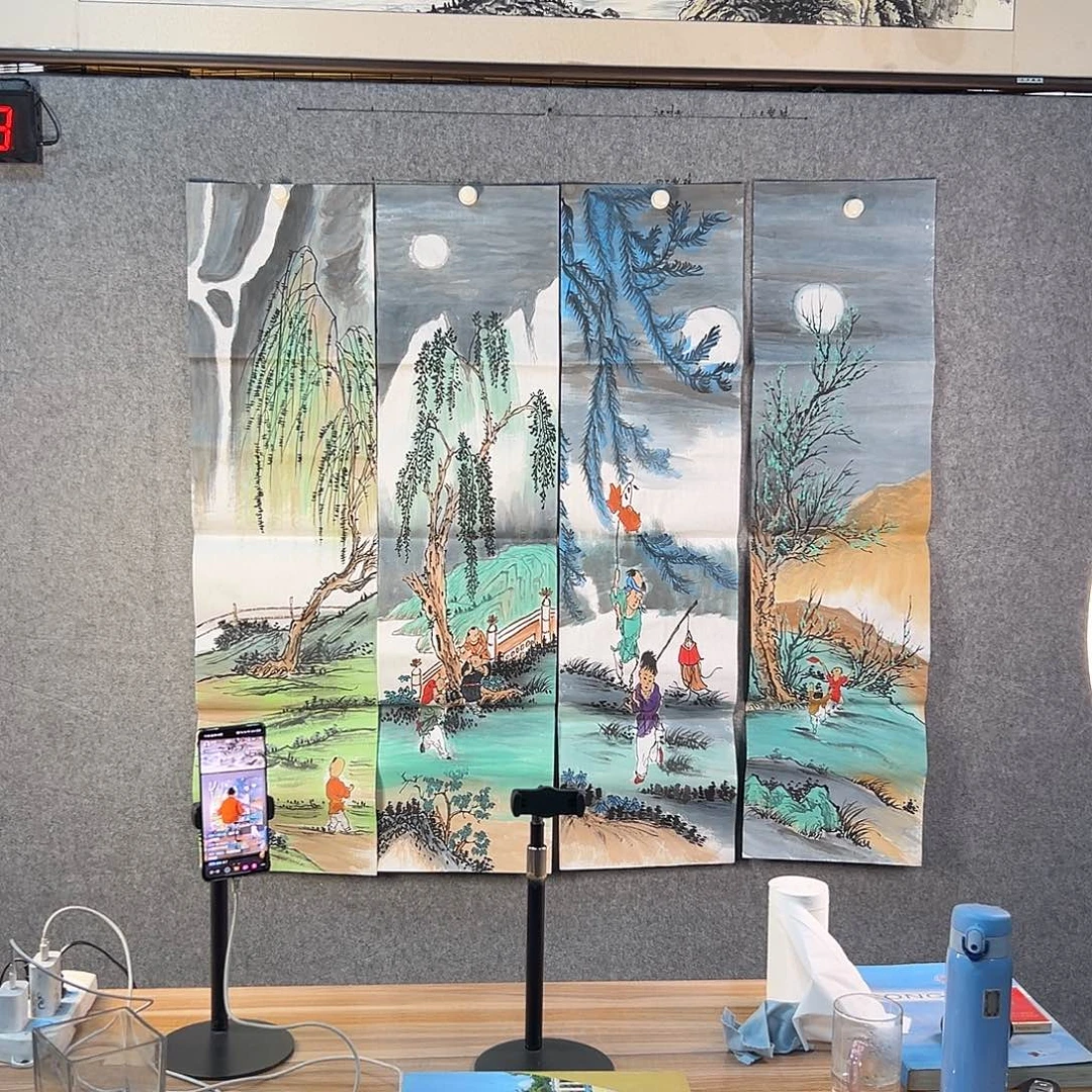 国画503 牡丹等植物生长于这里