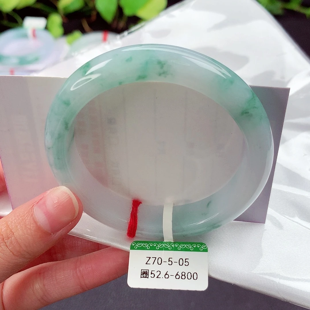 翡翠未镶嵌手镯缅甸天然a货翡翠手镯