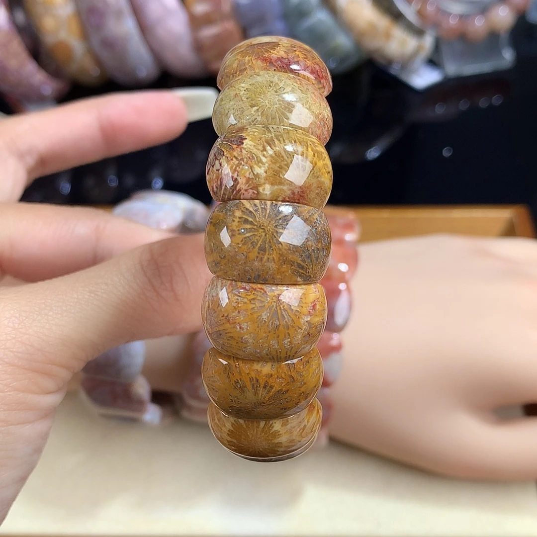 硅化珊瑚（珊瑚玉）未镶嵌吊坠(赠链)44号