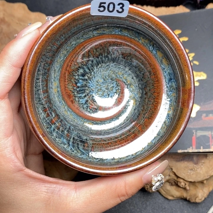 茶盏建窑建盏主人杯503