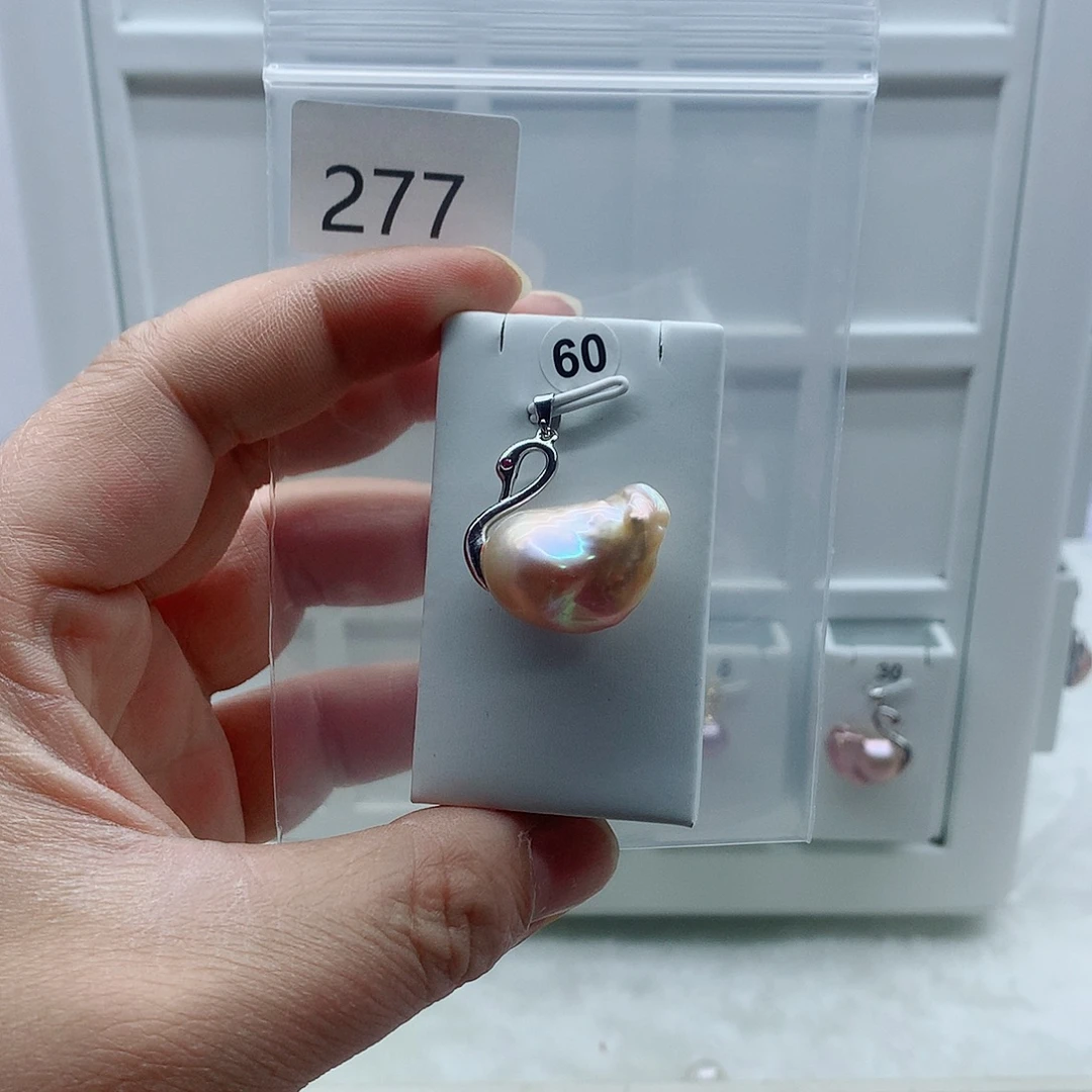 吊坠(不含链)淡水珍珠合金