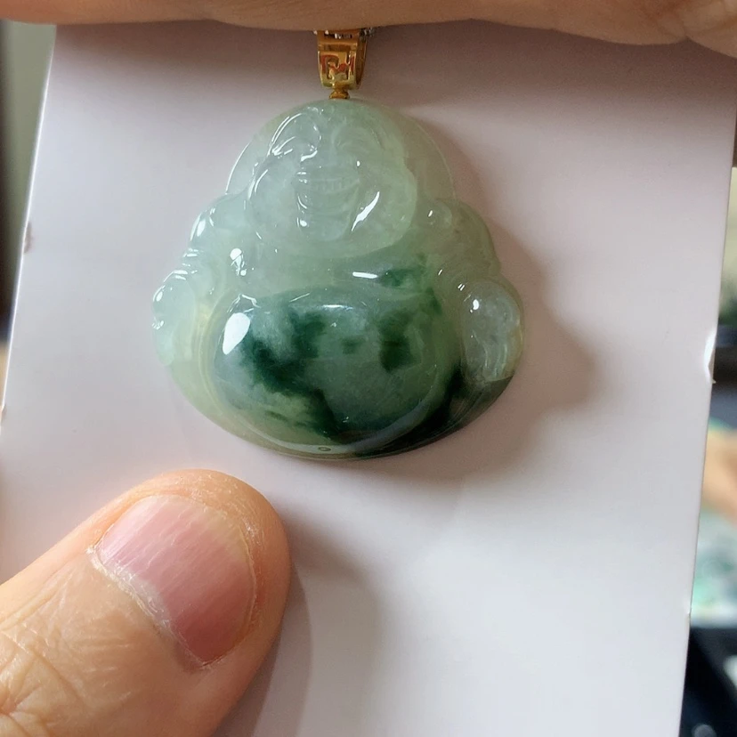【闪购商品】吊坠(不含链)18K金镶嵌翡翠