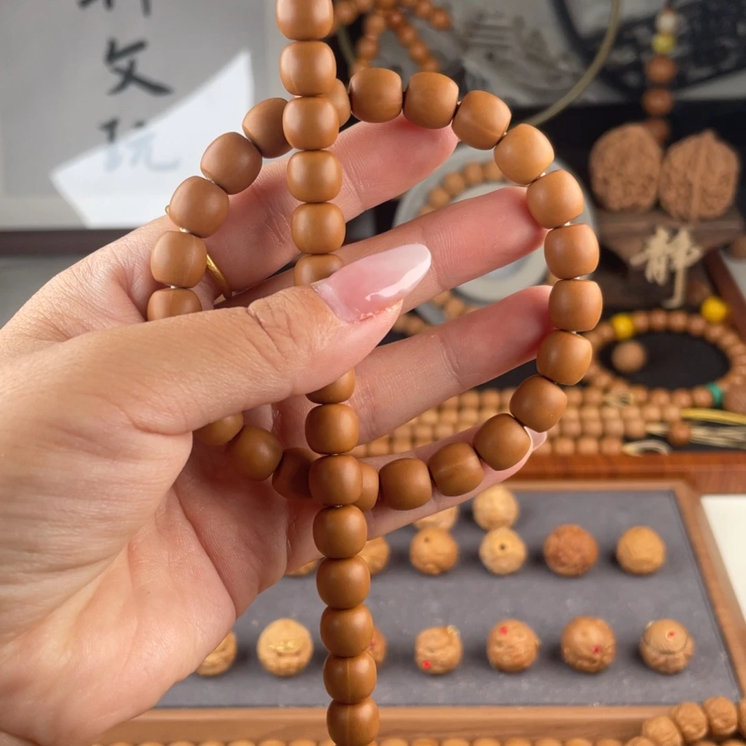 ***猫猴头核桃手串全品老型，直切