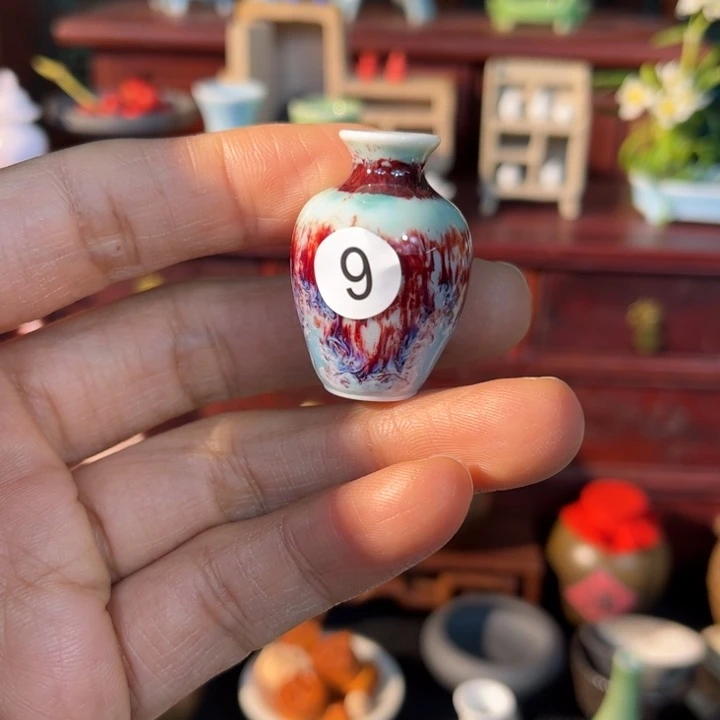 摆件微陶老王迷你花瓶