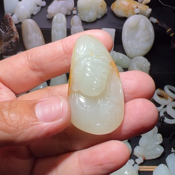 和田玉未镶嵌颈饰G****I