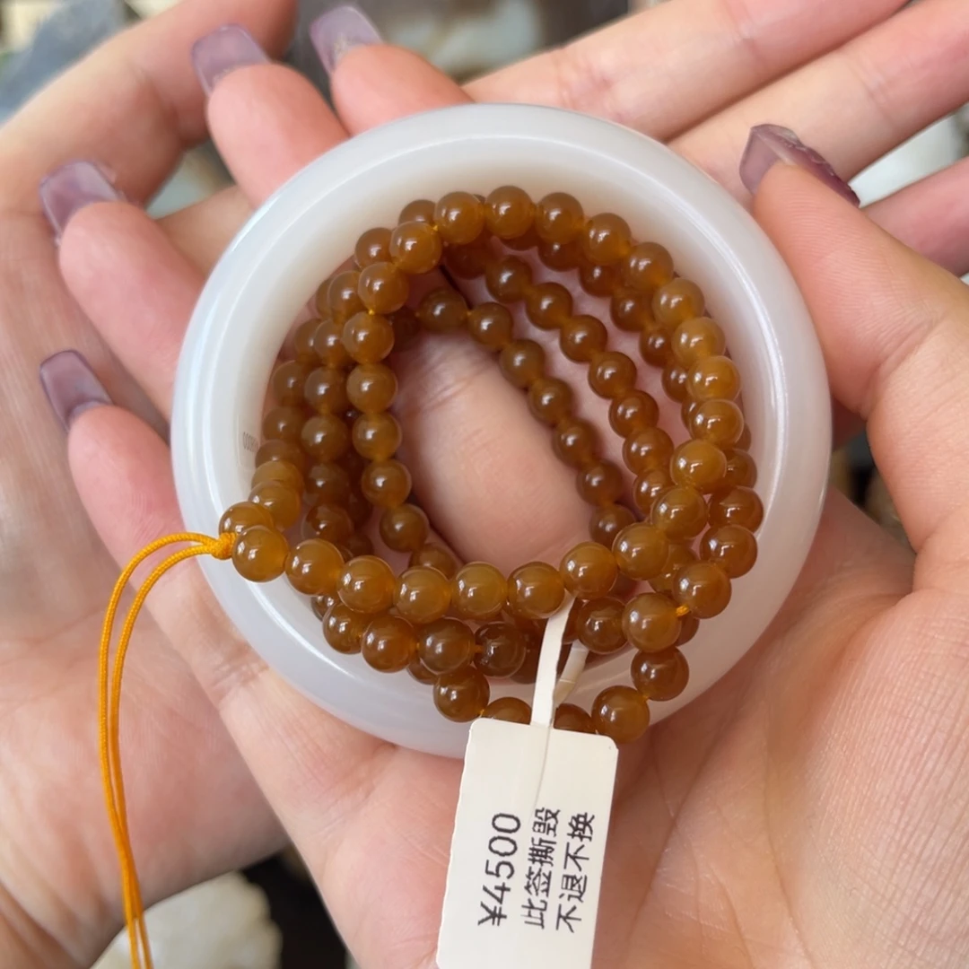 晓***姜和田玉（白玉）未镶嵌手镯天泰白玉宽版手镯