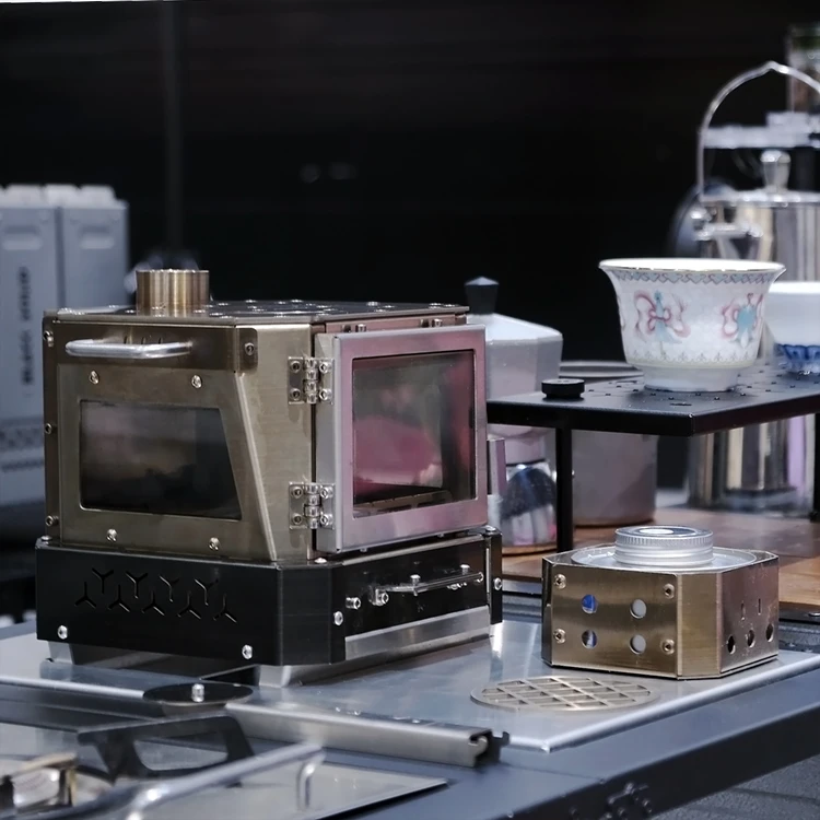 黑固星宴迷你版桌面柴火炉酒精炉精致桌面炉柴火炉小摆件