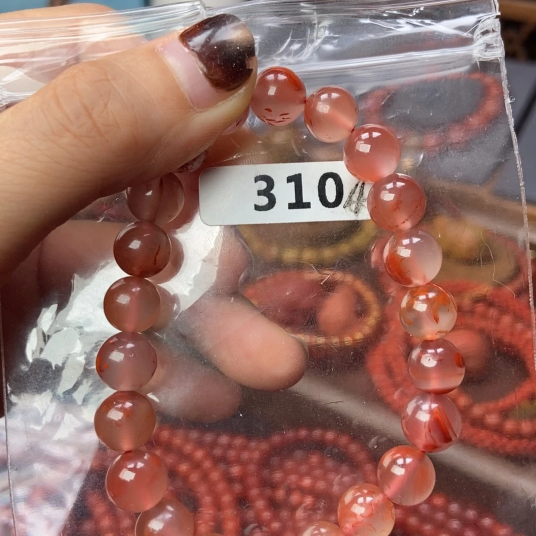 南红玛瑙未镶嵌手链