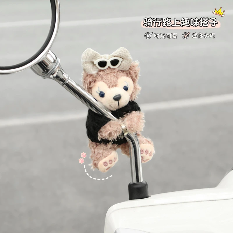 爱玛元宇宙pro电动车后视镜装饰品公仔毛绒玩偶挂件小配件摆件
