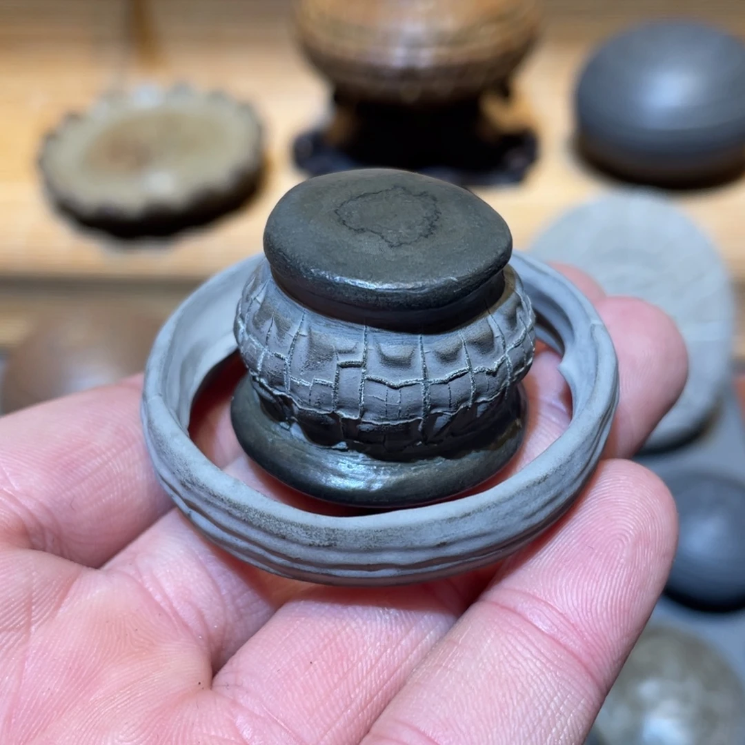 有机玻璃龟纹石郴州龟纹石摆件