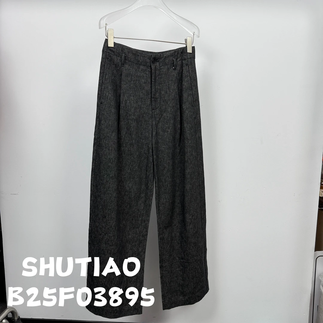 【SHUTIAO】2025夏季：新款小众设计款裤子B25F03895
