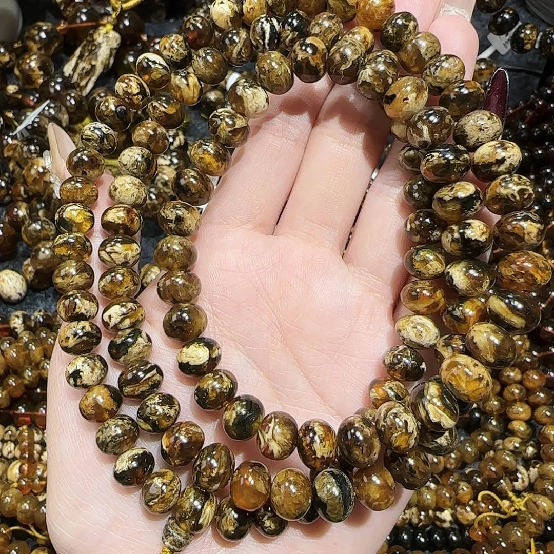 琥珀戒指未镶嵌抚顺琥珀