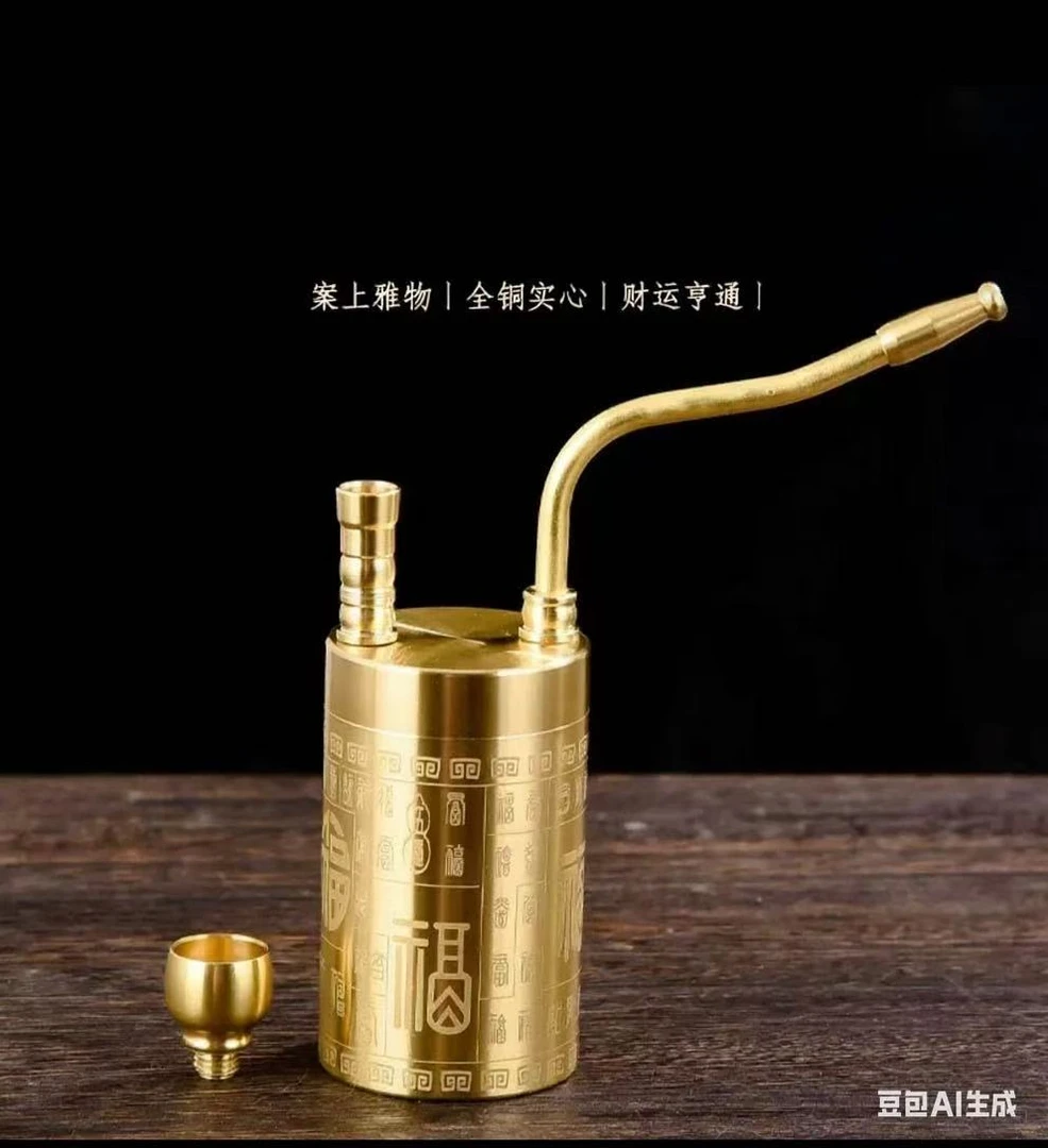全新纯黄铜百福款/双接头/一壶四用