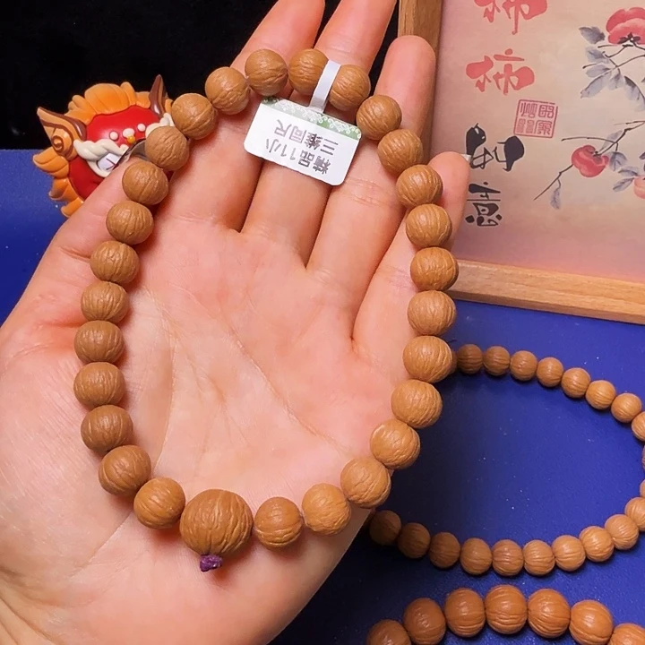 铭***收猴头核桃吊坠凤羽