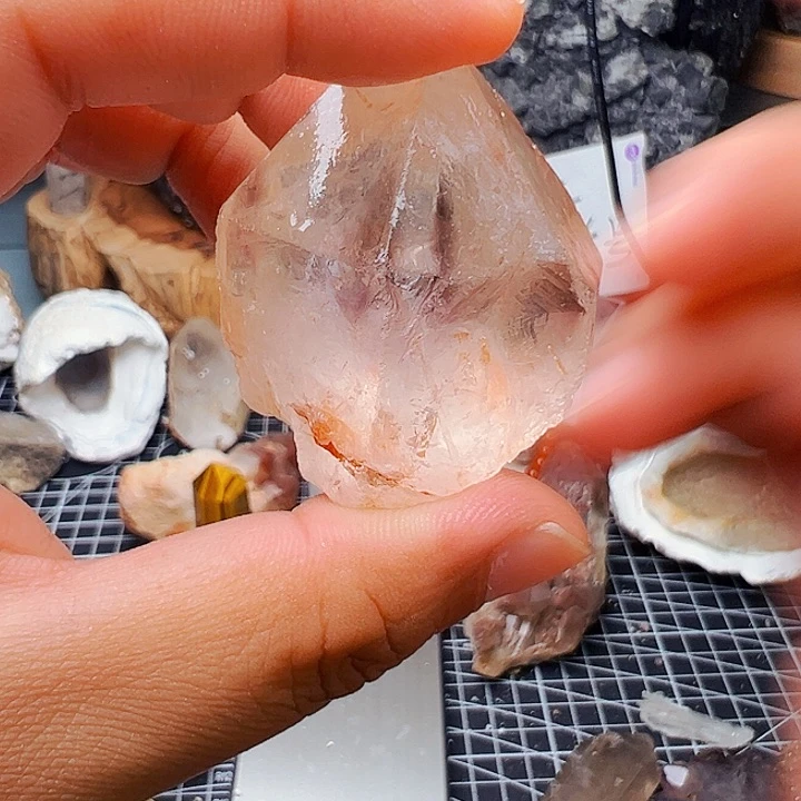 未镶嵌珠宝半成品水晶蓝*