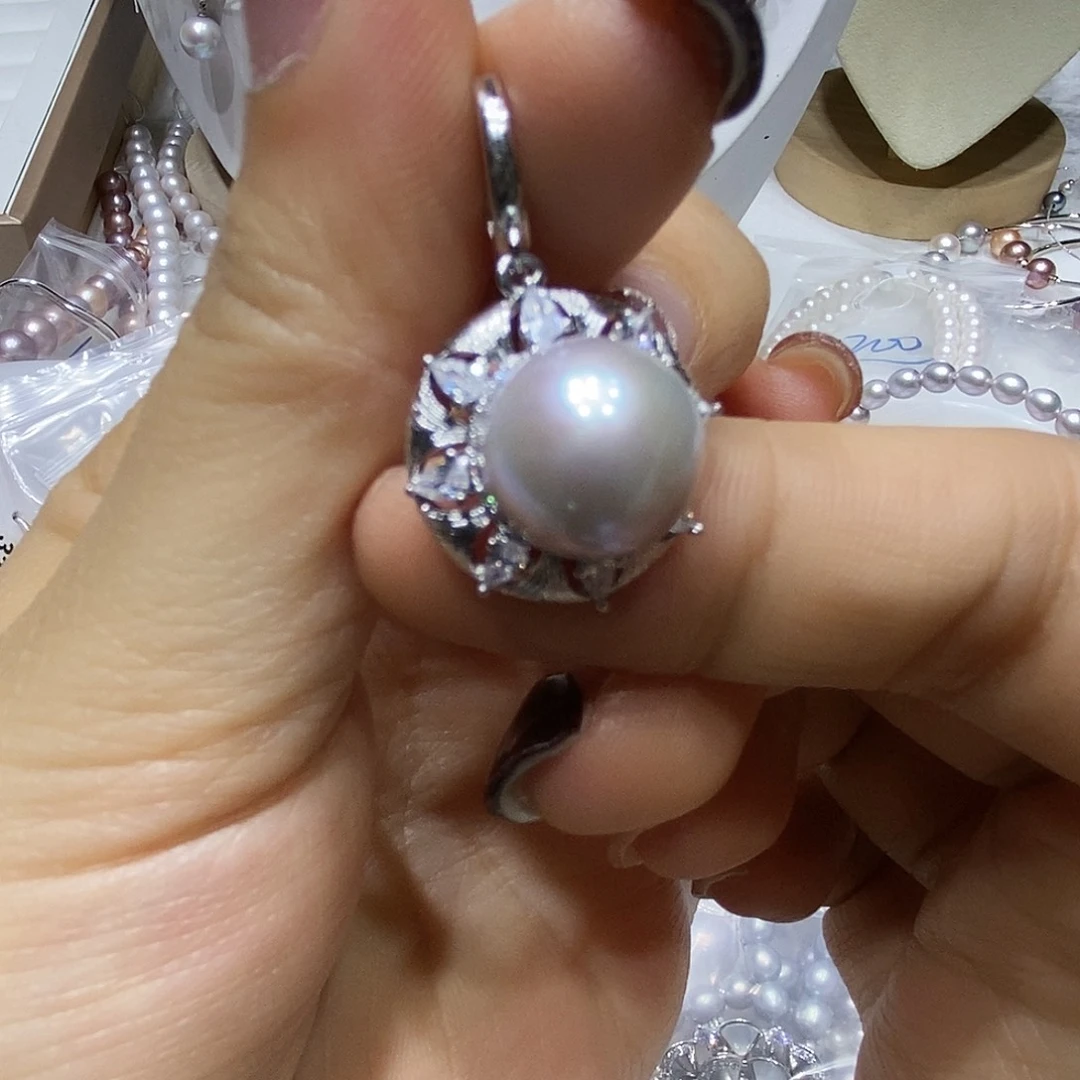 淡水珍珠耳钉未镶嵌