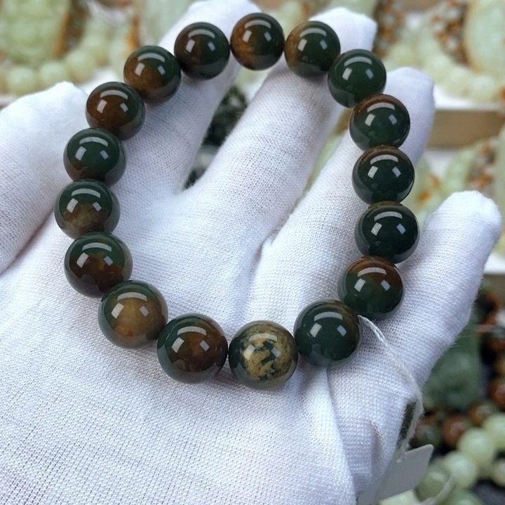 【闪购商品】透闪石质玉手串未镶嵌L*X