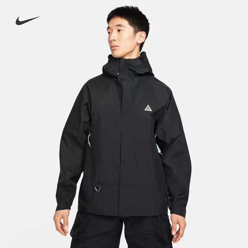 NIKE/耐克男子ACG STORM-FIT 连帽夹克防泼水黑色外套 DV9416010