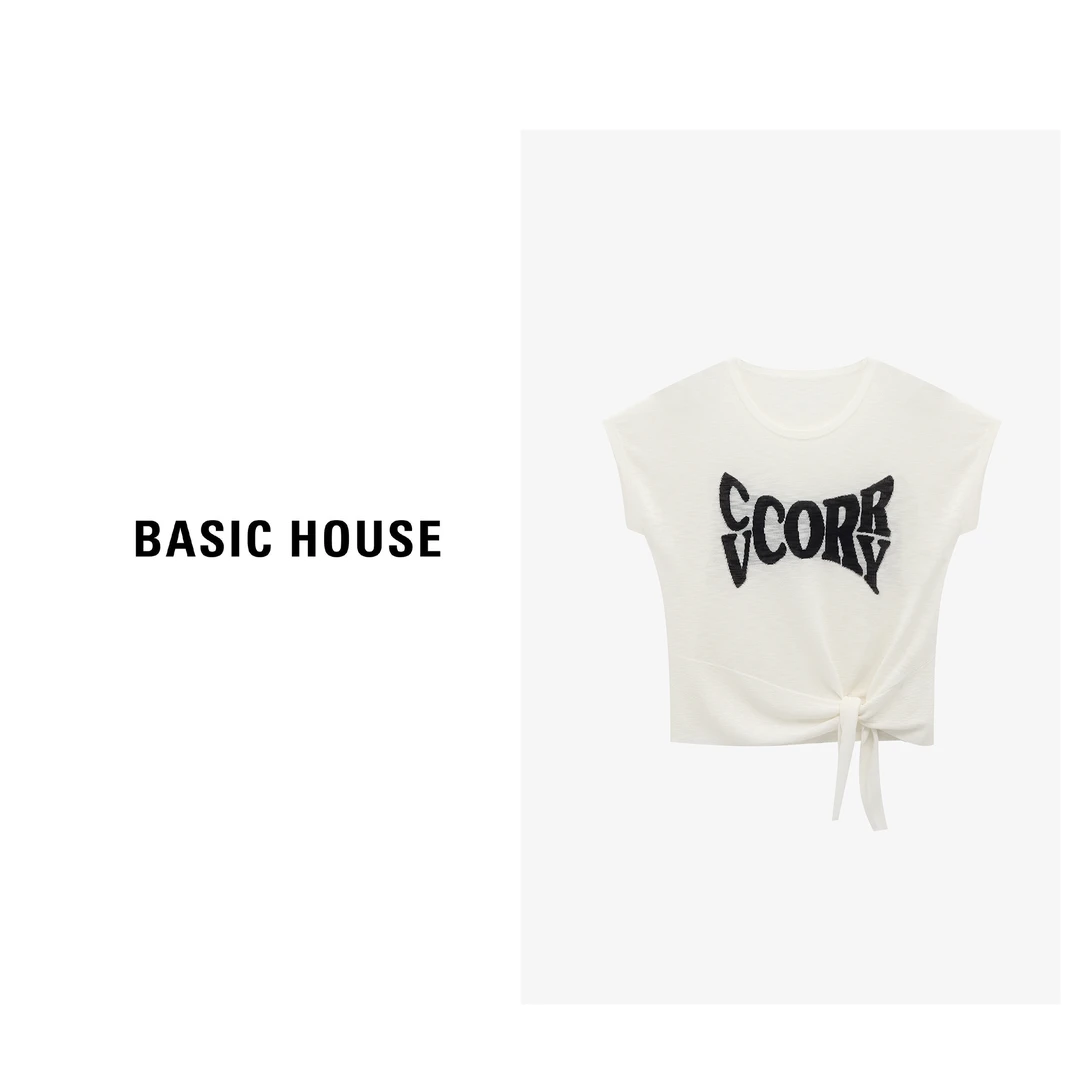 Basic House/百家好夏季时尚无袖百搭休闲减龄针织衫-B0625B58752