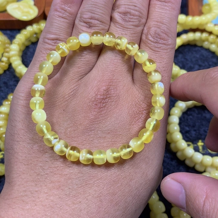 手链琥珀未镶嵌7.0
