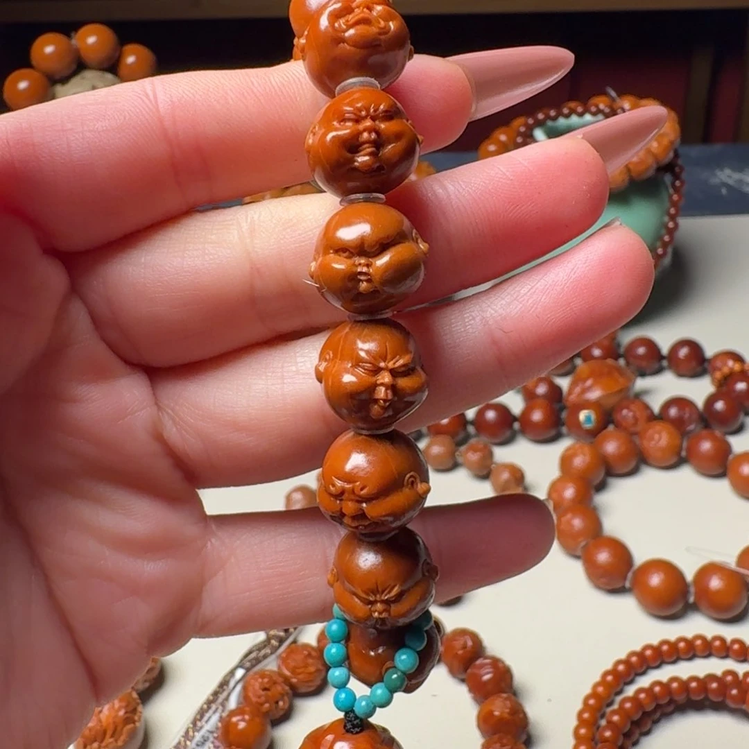 橄榄核手串/手链鱼***1手工百态