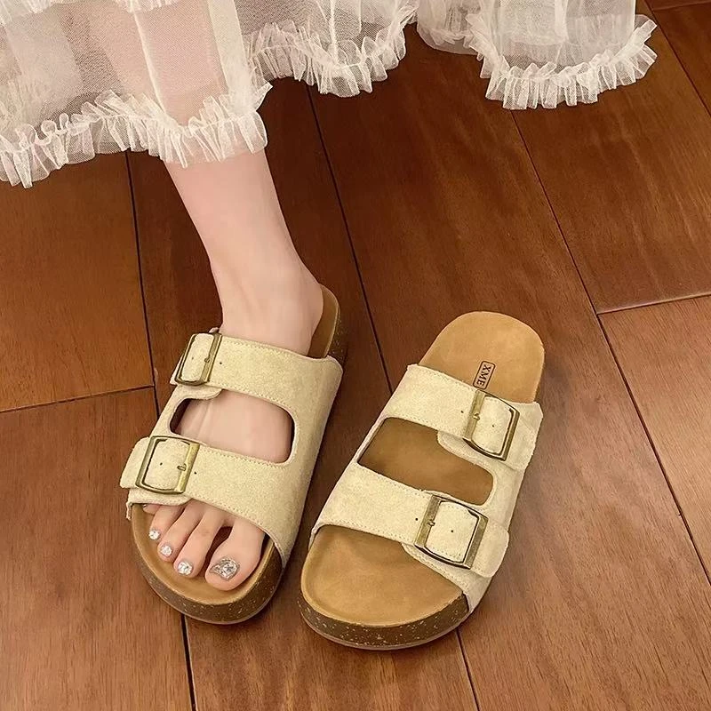 夏休闲款法式拖鞋女新款配裙子仙女风拖鞋010