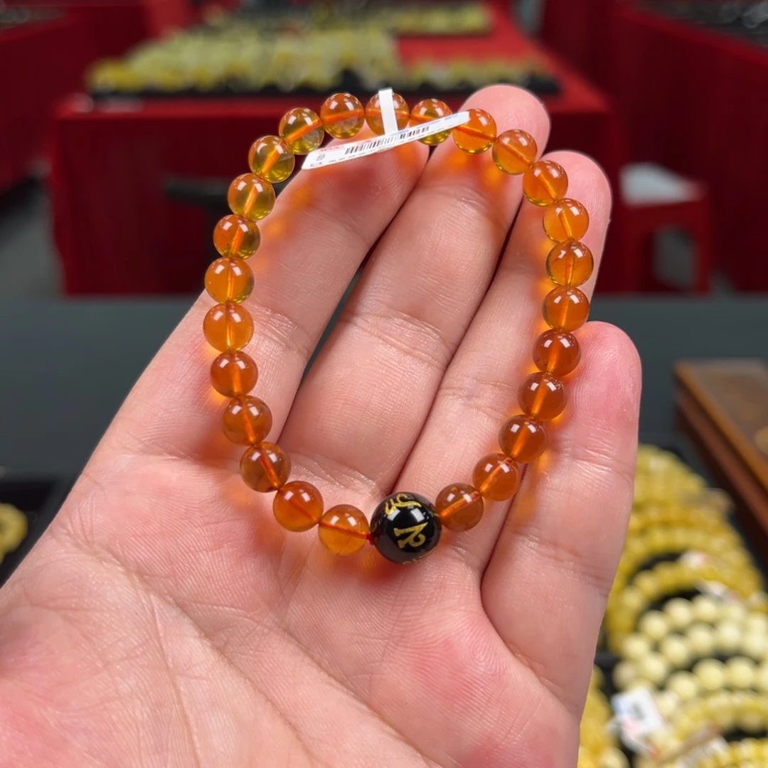 未镶嵌琥珀裸石琥珀手串