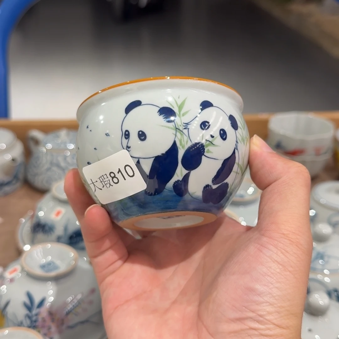 釉下彩纯手绘微瑕