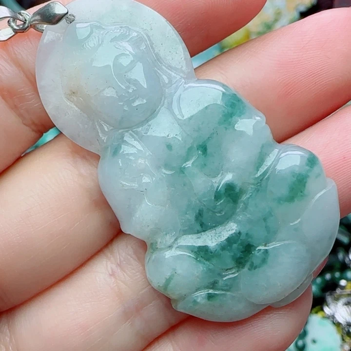 翡翠未镶嵌颈饰天然A货42